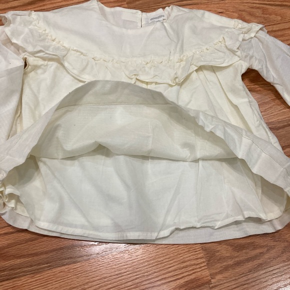 Gymboree EUC girl beige long sleeve shirt size 5/6 - Picture 4 of 6